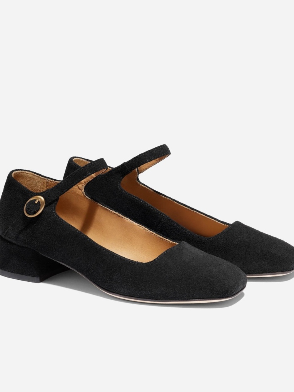 NWT Nisolo Luna Mary Jane Heels Women’s 11 Black Leather Block Heel Comfort Shoe - Picture 2 of 8